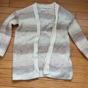 Anthropologie Medium Striped Knit Cardigan Sweater